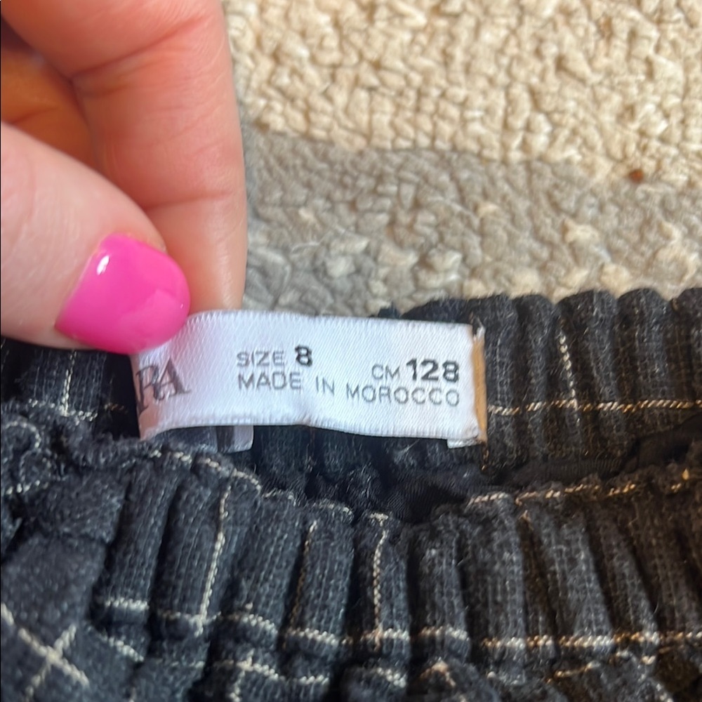 ZARA Checkered Ruffle Skirt - Picture 2 of 4